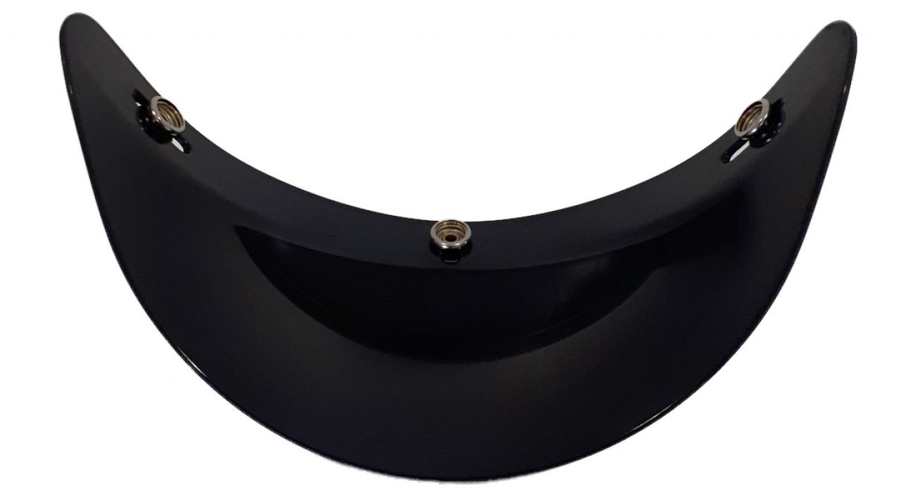 Helmo Milano Schirm für Audace Helm, schwarz matt