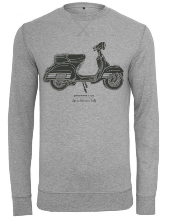 Sweatshirt "Life is better on a Rally", Herren grau