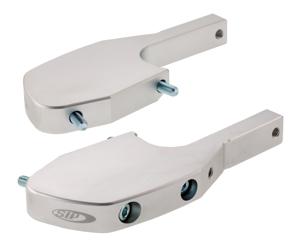 Fußrastenadapter Sozius für Vespa GTS/​GTS Super/​GTV/​GT 60/​GT/​GT L 125-300ccm, silber matt