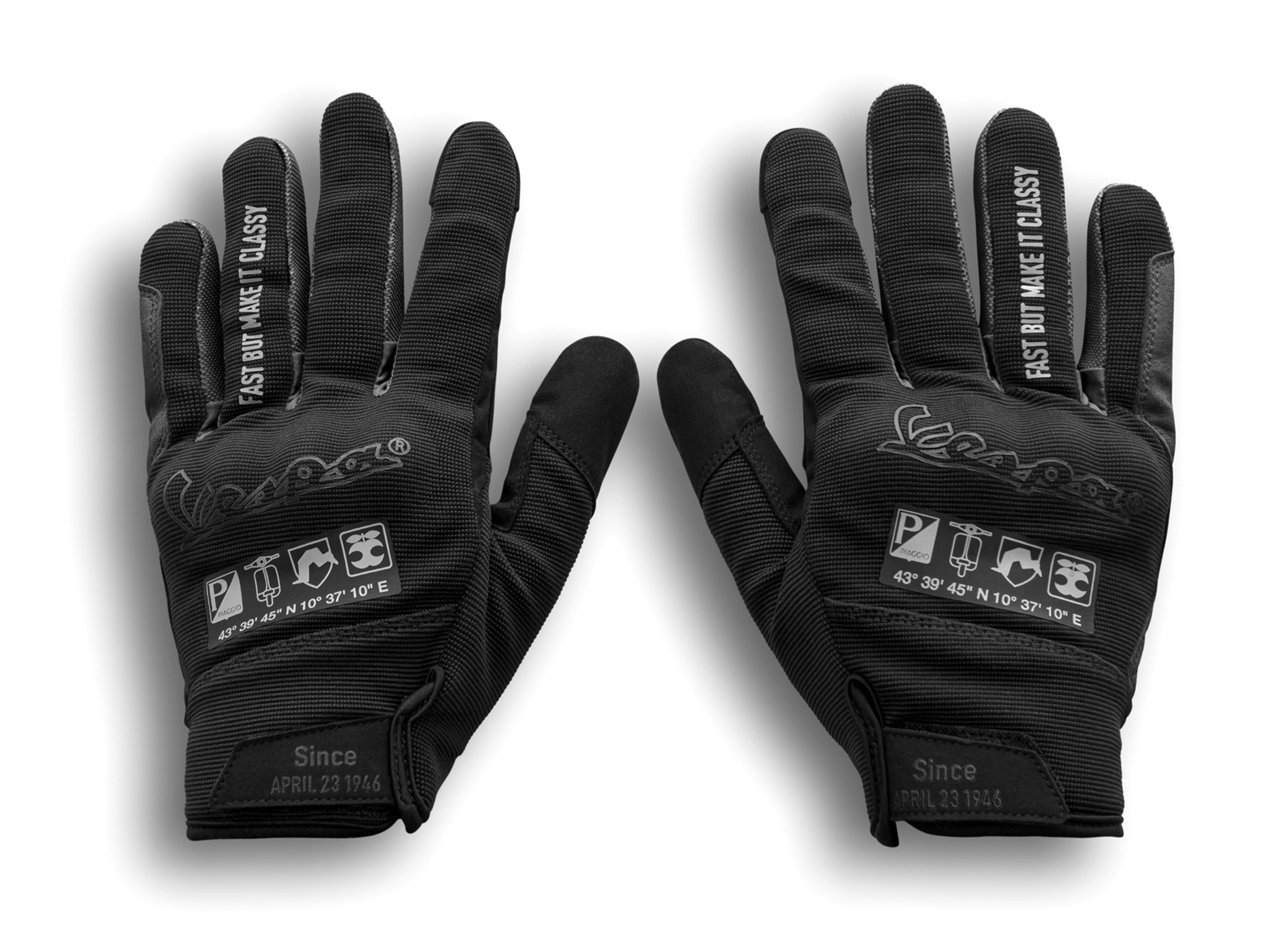 Vespa Handschuhe schwarz DEC