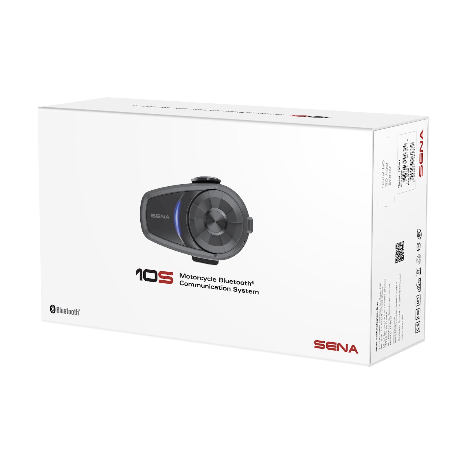 SENA 10S Einzelset - Bluetooth Kommunikationssystem für Motorräder