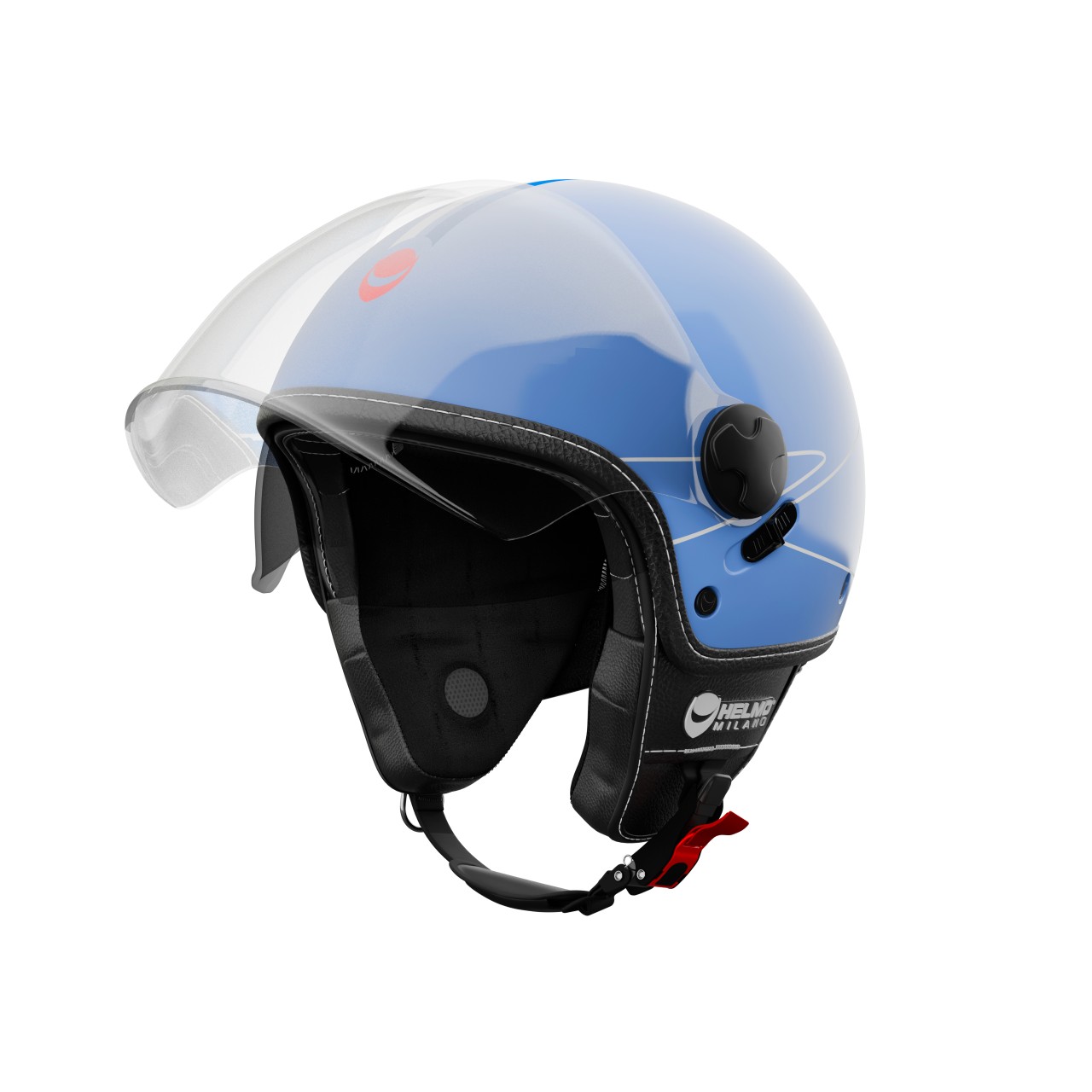 Helmo Milano Demi Jet Eos blau glänzend