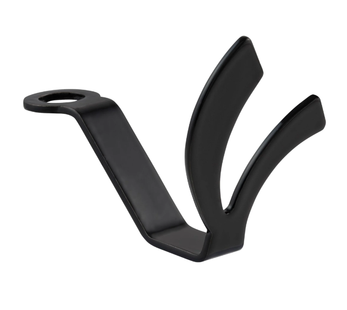 Helmhaken, unter Sitz für Vespa, schwarz glänzend