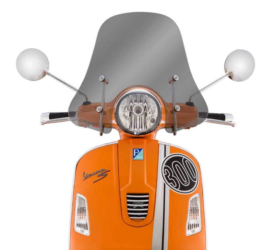 Windschild ERMAX Sportivo H 305 mm für Vespa GTS/​GTS Super/​GT/​GT L (-22), getönt