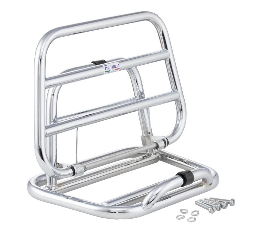 Gepäckträger hinten für Vespa 946 3V i.e. 125ccm, klappbar, chrom