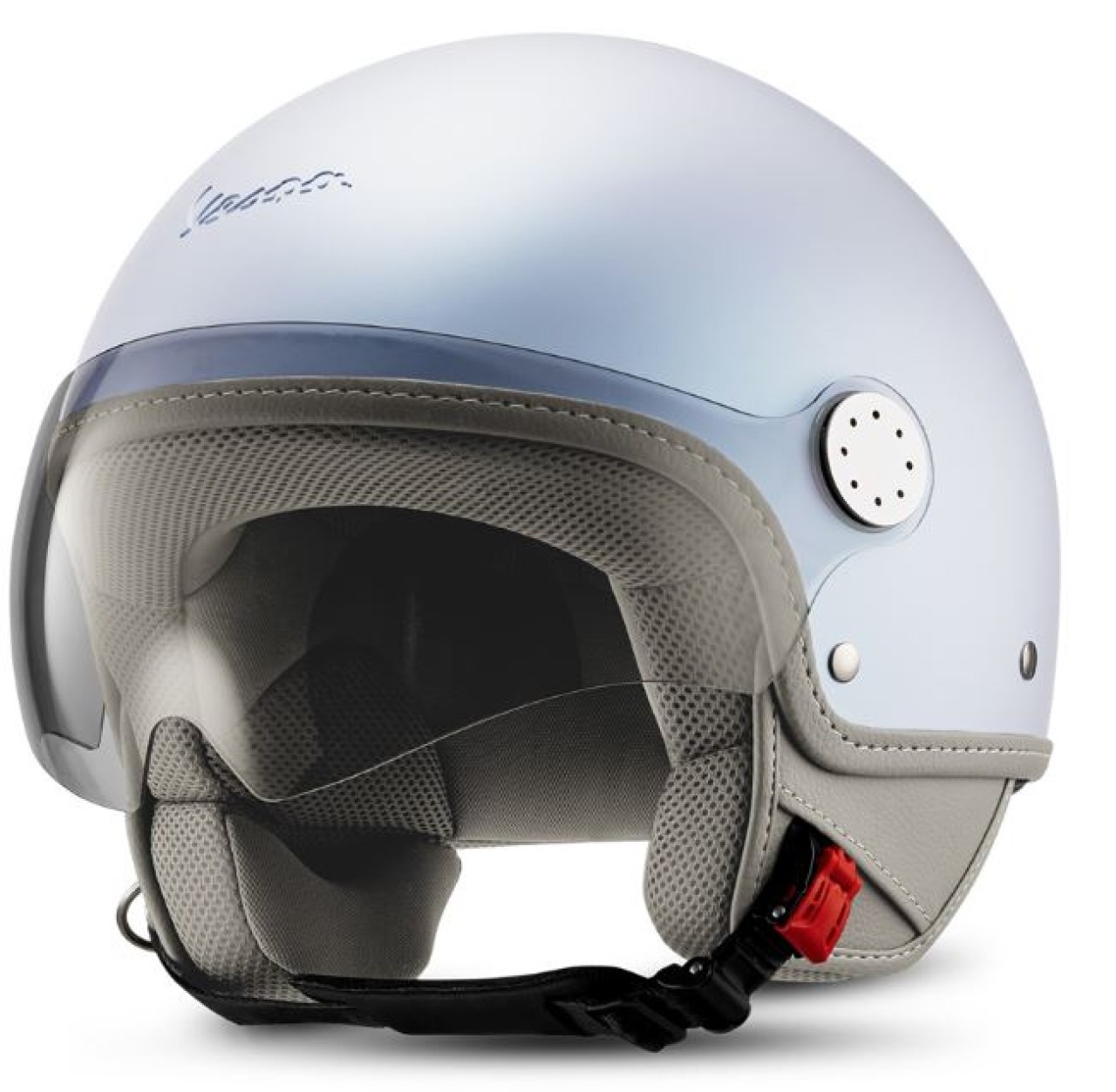 Vespa Jethelm 12° Anniversary Snake, silber